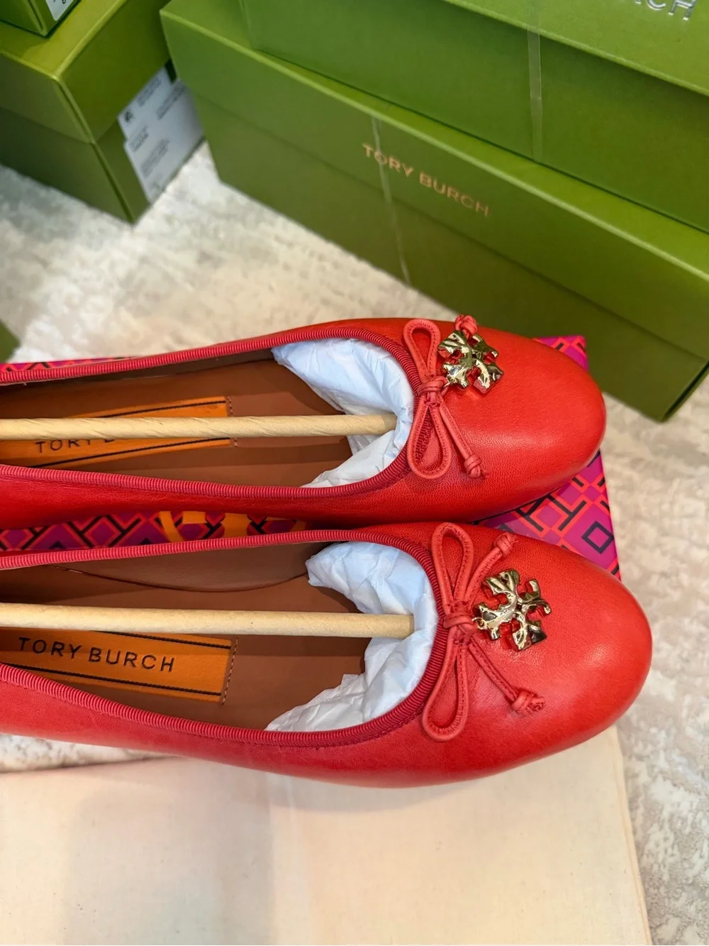 Tory Burch Ballet Flats with Tory Charm